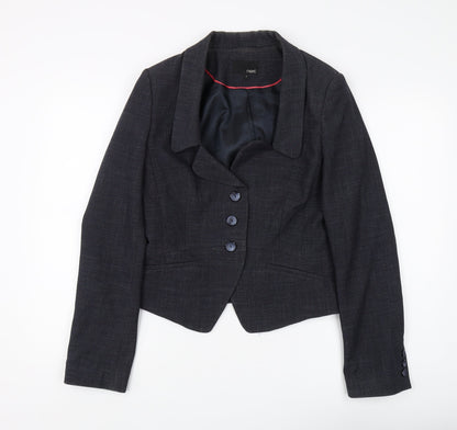 Next Women's Black Blazer Size 12, Regular Fit