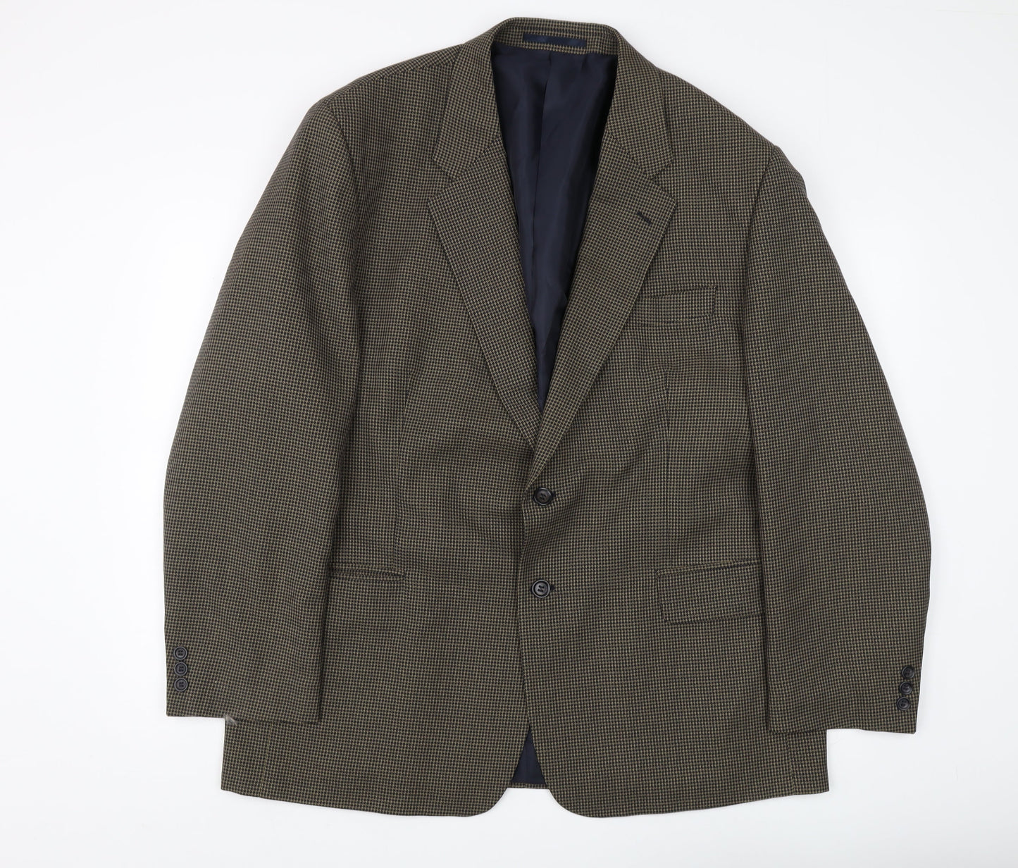 Burton Menswear Men's Brown 46R Check Blazer Regular
