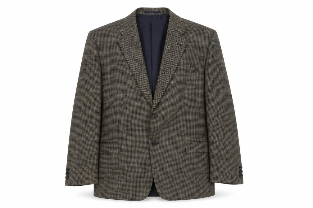 Burton Menswear Men's Brown 46R Check Blazer Regular