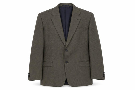 Burton Menswear Men's Brown 46R Check Blazer Regular