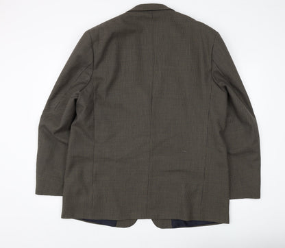 Burton Menswear Men's Brown 46R Check Blazer Regular
