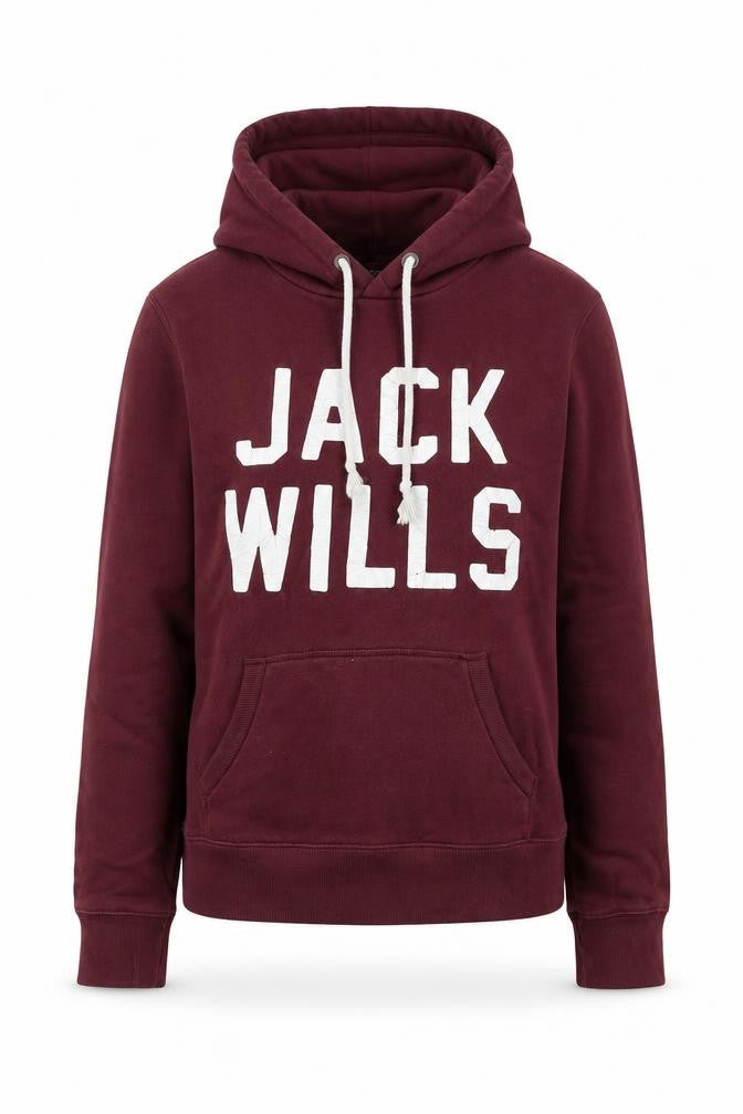 Jack Wills Women's Red Pullover Hoodie, Size 10