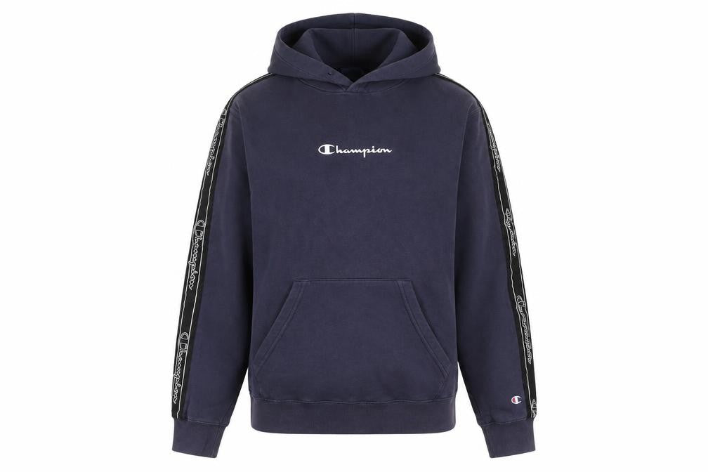 Champion Unisex Blue Hoodie XS Pullover Logo Casual