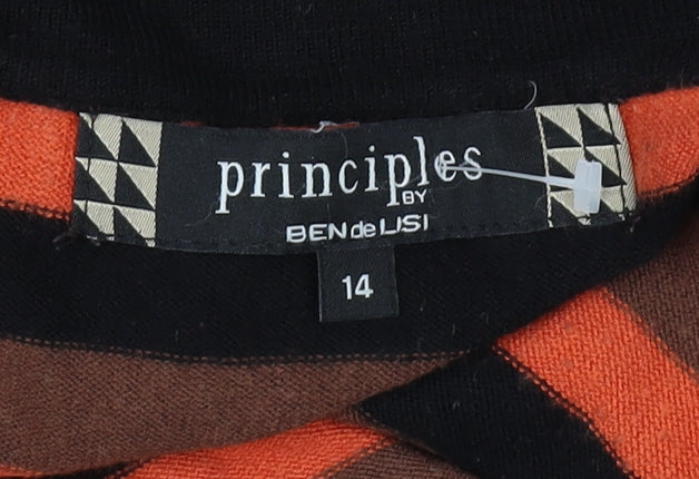 Principles by Ben de Lisi Women's Multicoloured Striped Pullover