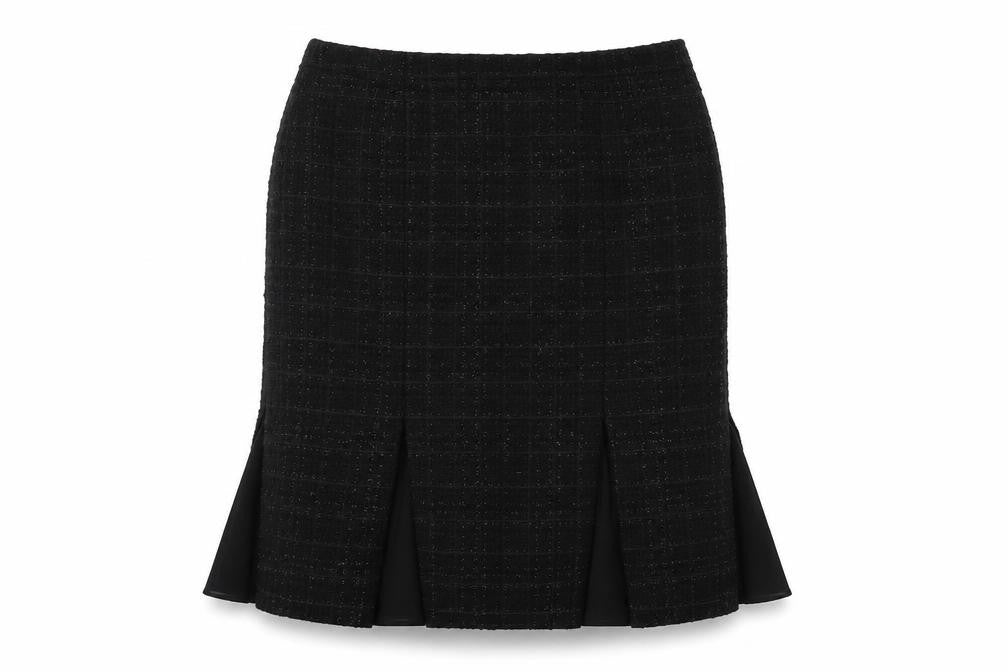 Precis Petite Women's Black Check Skirt Size 16