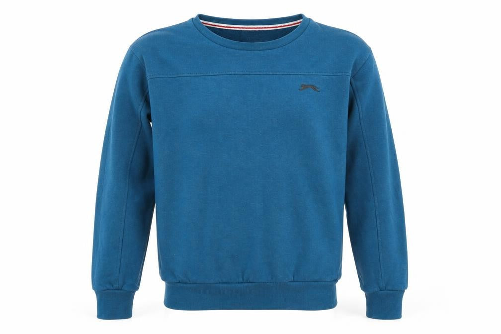 Slazenger Boys Blue Sweatshirt 13 Years Crew Neck Pullover