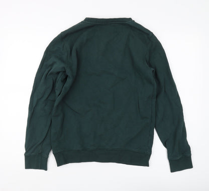 Replay Men's Green Logo Pullover Sweatshirt, Size S
