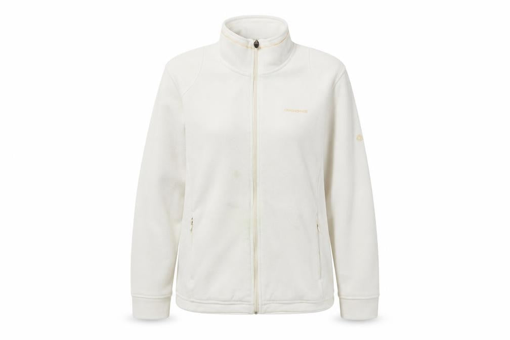 Craghoppers Women's White Fleece Jacket Size 14