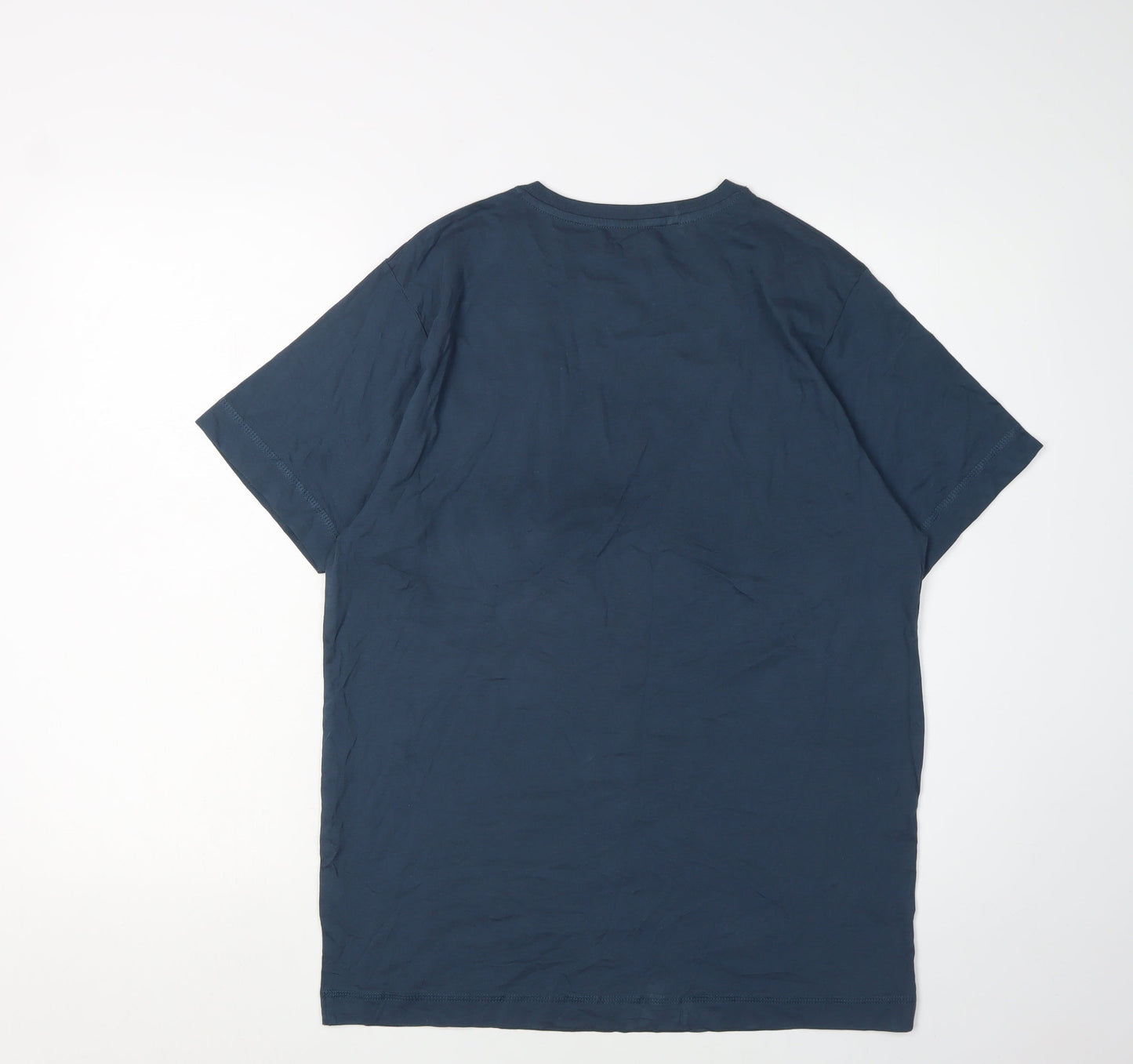 Stabo Men's Blue Medium Graphic Sports T-Shirt