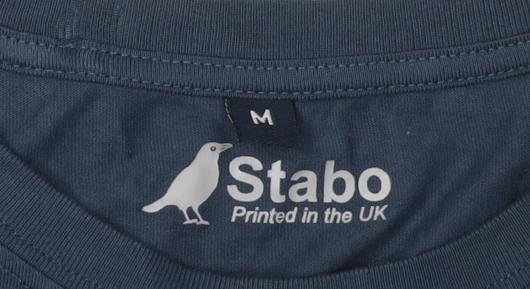 Stabo Men's Blue Medium Graphic Sports T-Shirt