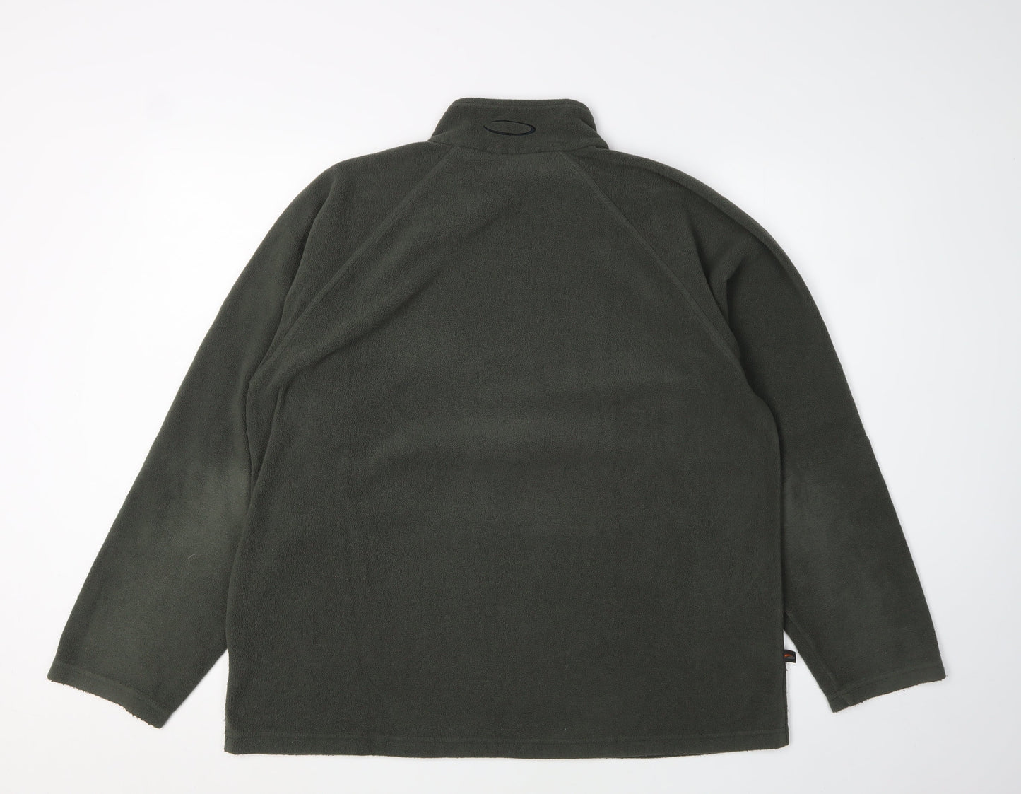 Mountainlife Men's Green 1/4 Zip Fleece Sweatshirt - Size L