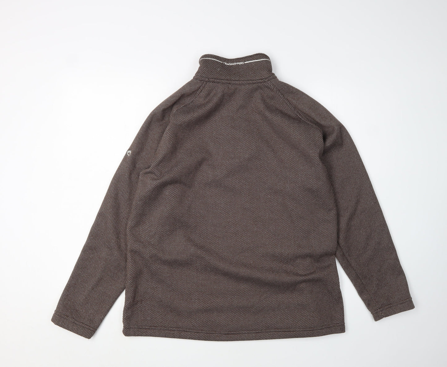 Craghoppers Men's Brown 1/4 Zip Sweatshirt UK 16