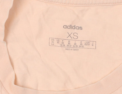 Close-up detail of Adidas Women's Peach XS Basic T-Shirt