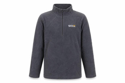 Front view of Regatta boys’ grey fleece 1/2 zip sweatshirt 11-12 years