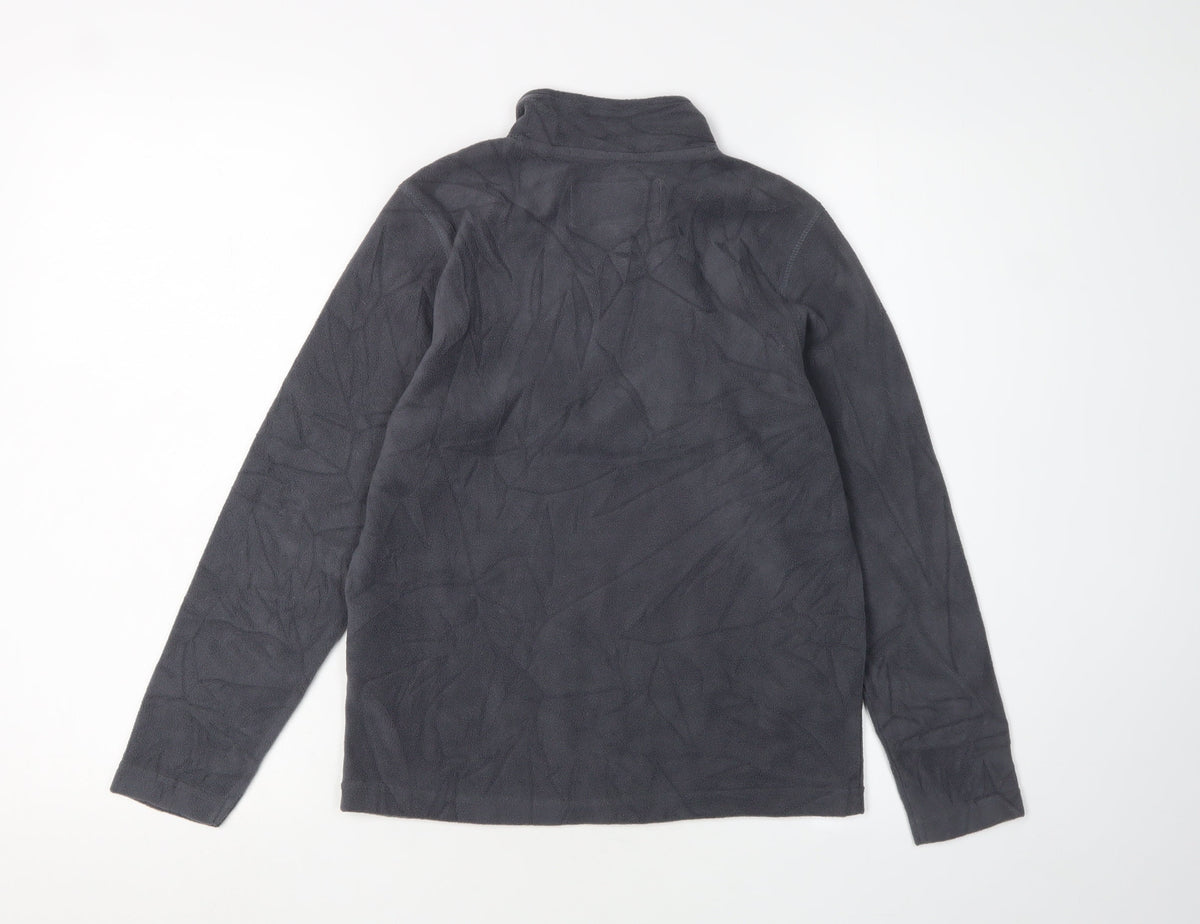 Back view of Regatta boys’ grey fleece 1/2 zip sweatshirt 11-12 years