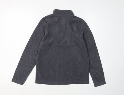 Back view of Regatta boys’ grey fleece 1/2 zip sweatshirt 11-12 years