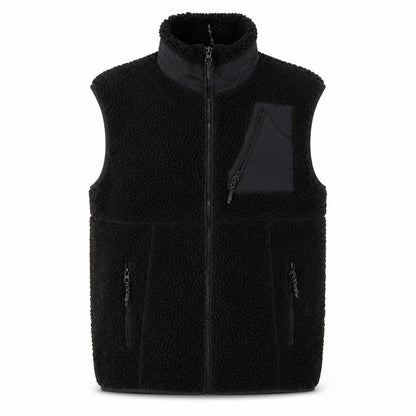 Noisy May Women's Black Fleece Waistcoat, M, Casual Style