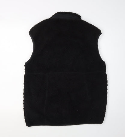 Noisy May Women's Black Fleece Waistcoat, M, Casual Style