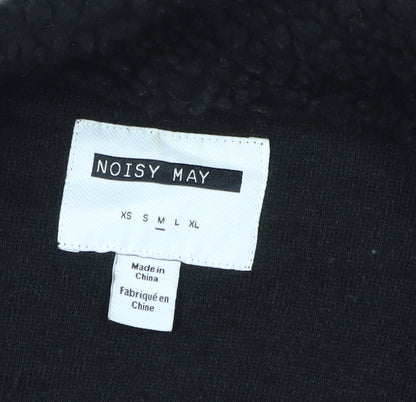 Noisy May Women's Black Fleece Waistcoat, M, Casual Style