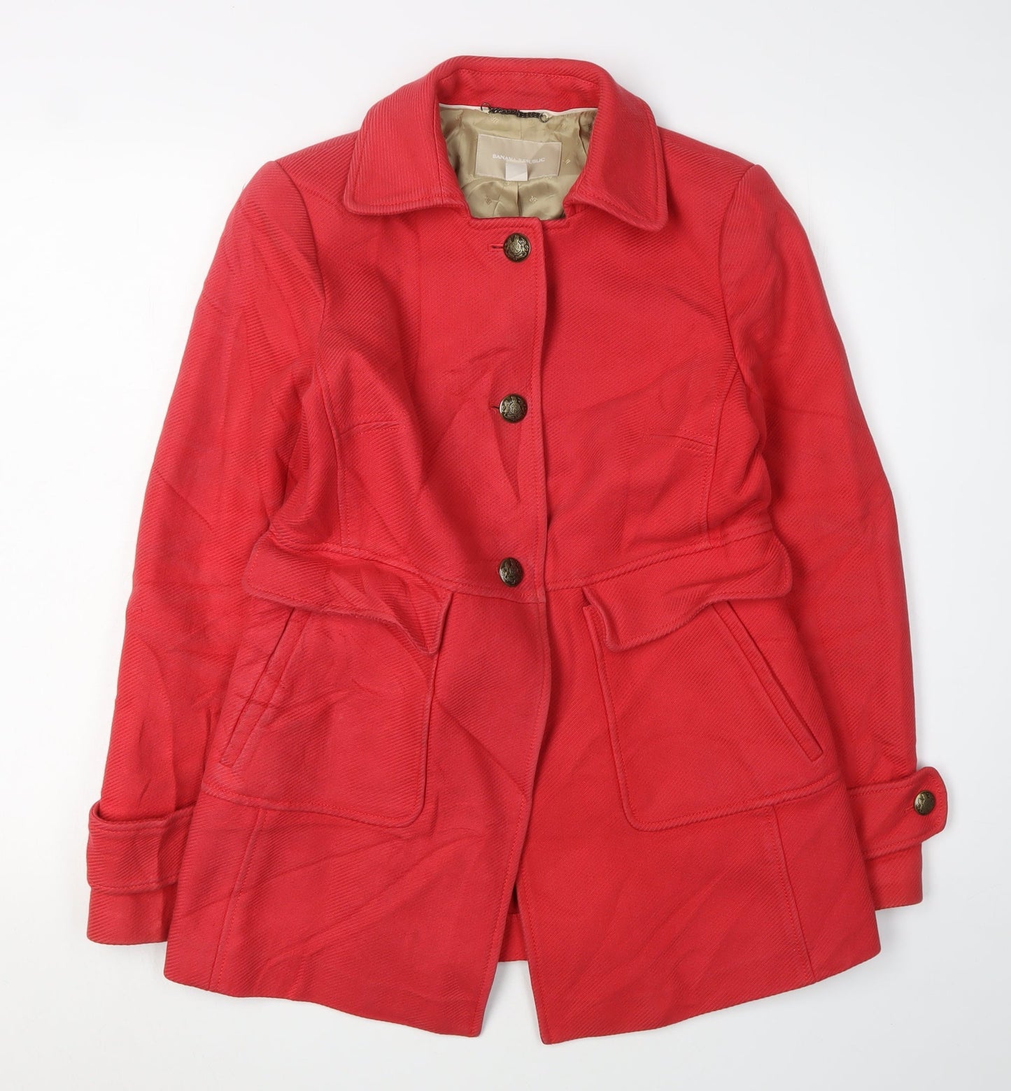 Banana Republic Red Women's Mid-Length Coat S