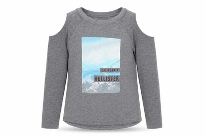 Hollister Women's Grey Cold Shoulder Pullover XS