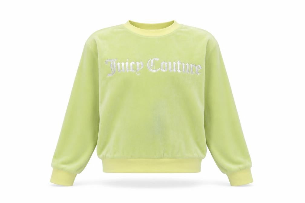 Juicy Couture Girls' Yellow Pullover Sweatshirt 13 Years