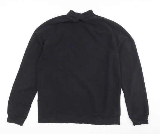 find. Women's Black Mock Neck Sweatshirt S