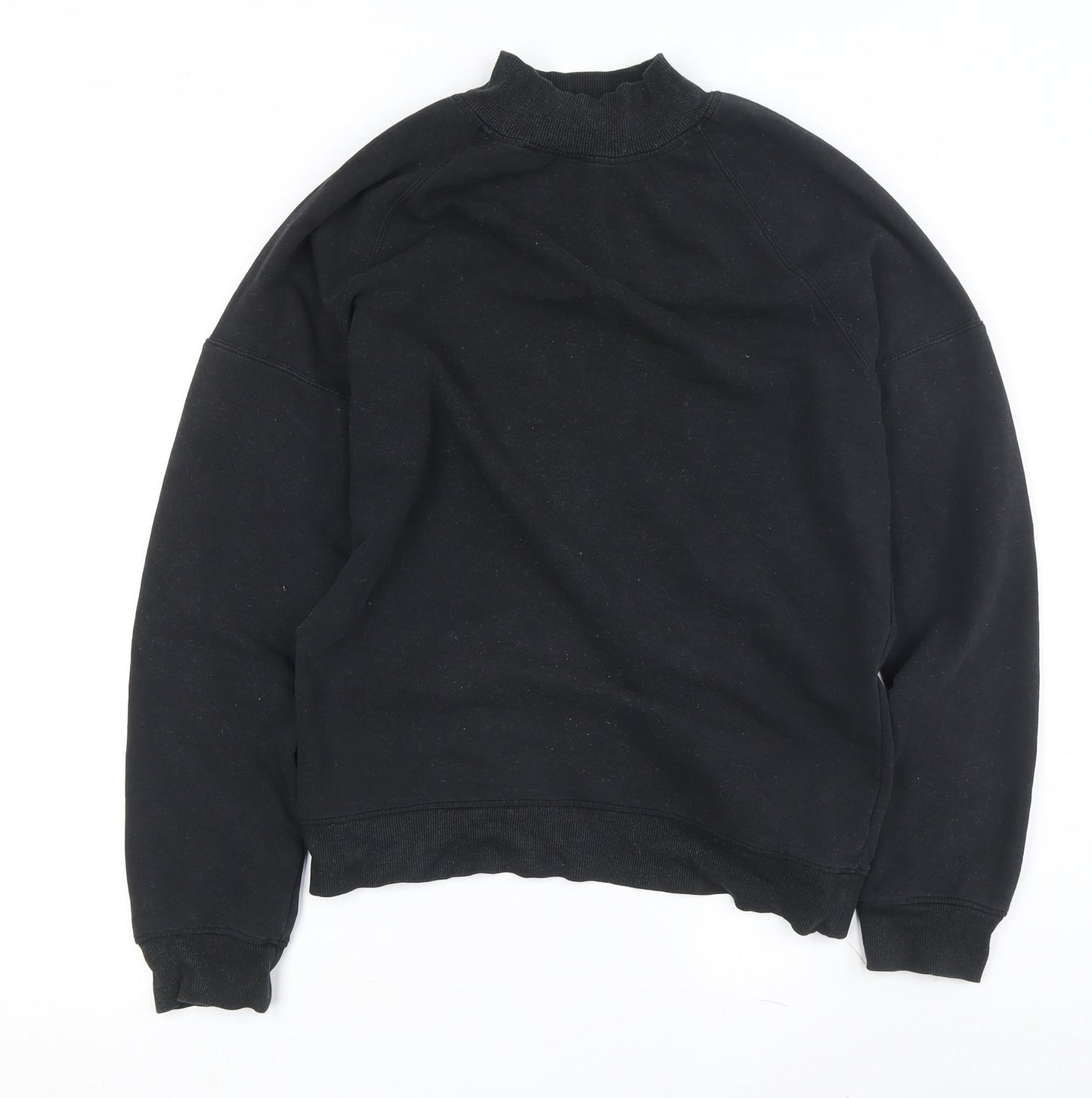 find. Women's Black Mock Neck Sweatshirt S