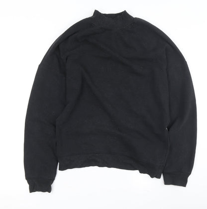 find. Women's Black Mock Neck Sweatshirt S
