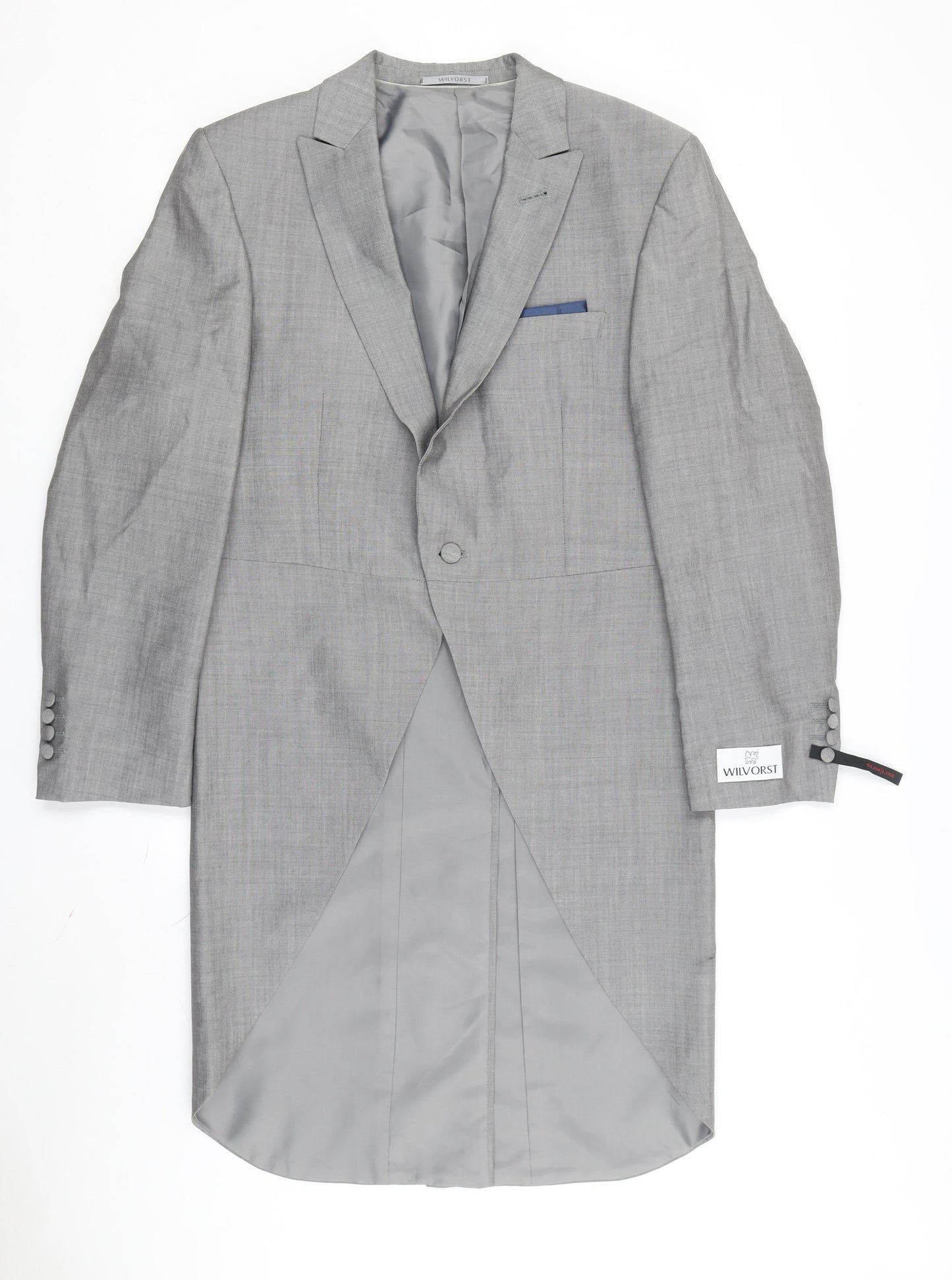 Wilvorst Men's Grey Slim Tuxedo Jacket, 38, Formal