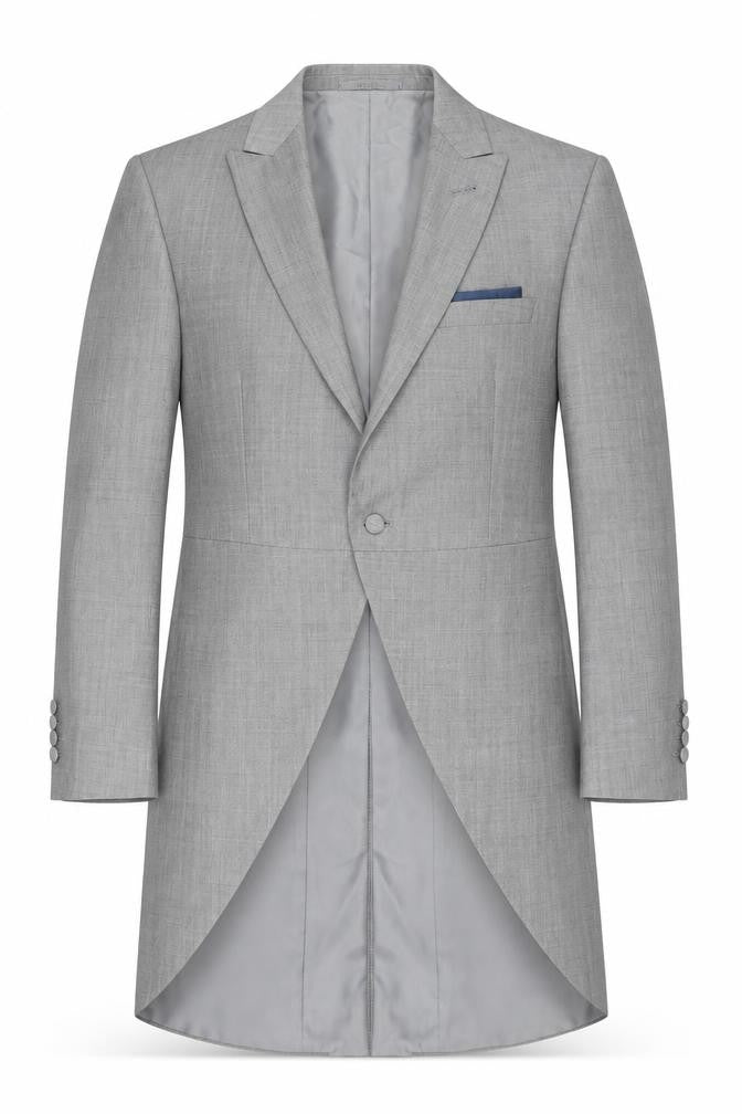 Wilvorst Men's Grey Slim Tuxedo Jacket, 38, Formal