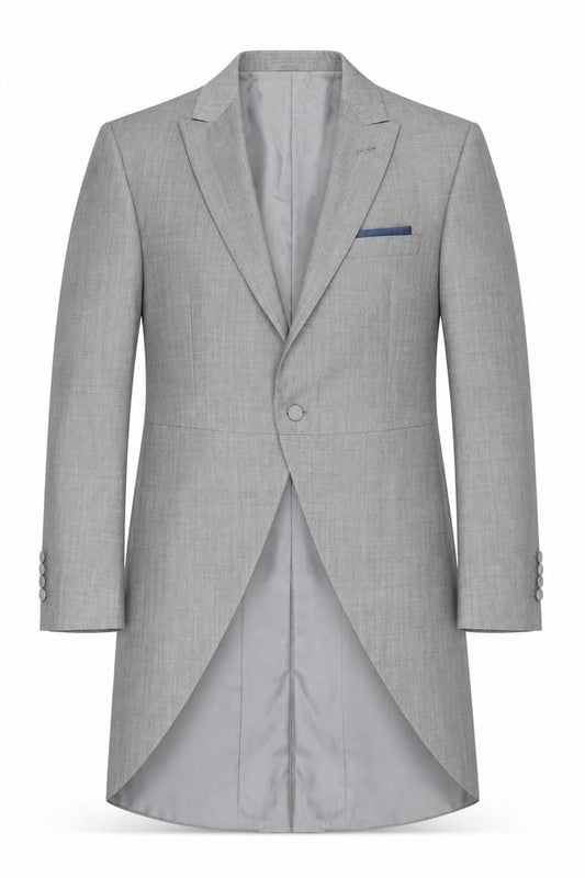 Wilvorst Men's Grey Slim Tuxedo Jacket, 38, Formal