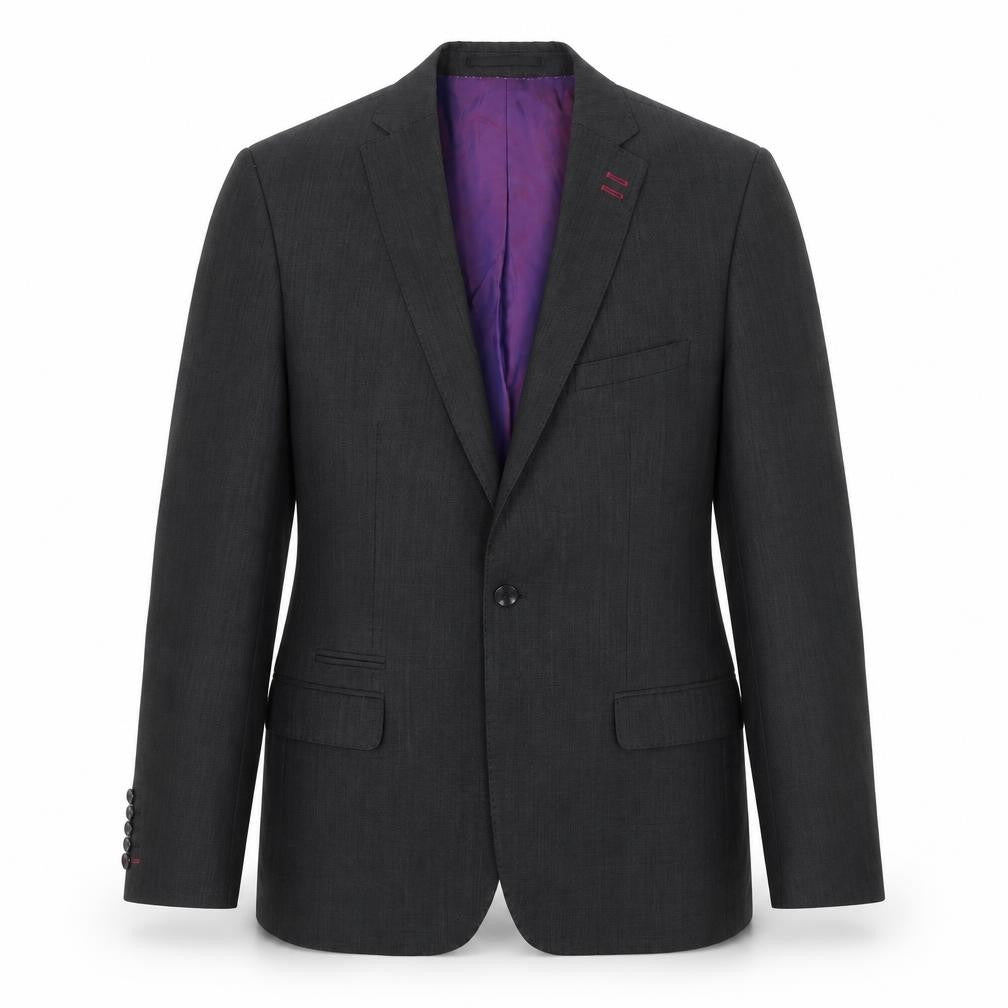 Remus Uomo Men's Black Blazer, Size 38R, Formal Wear