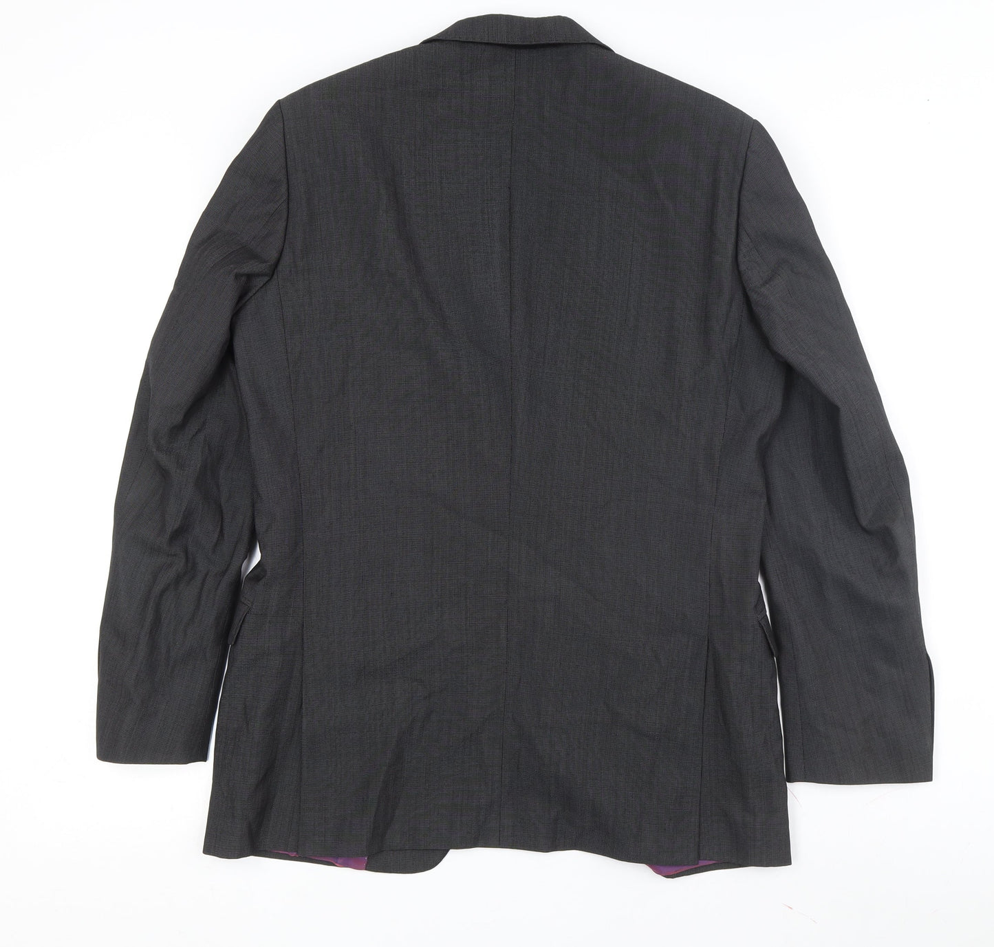 Remus Uomo Men's Black Blazer, Size 38R, Formal Wear