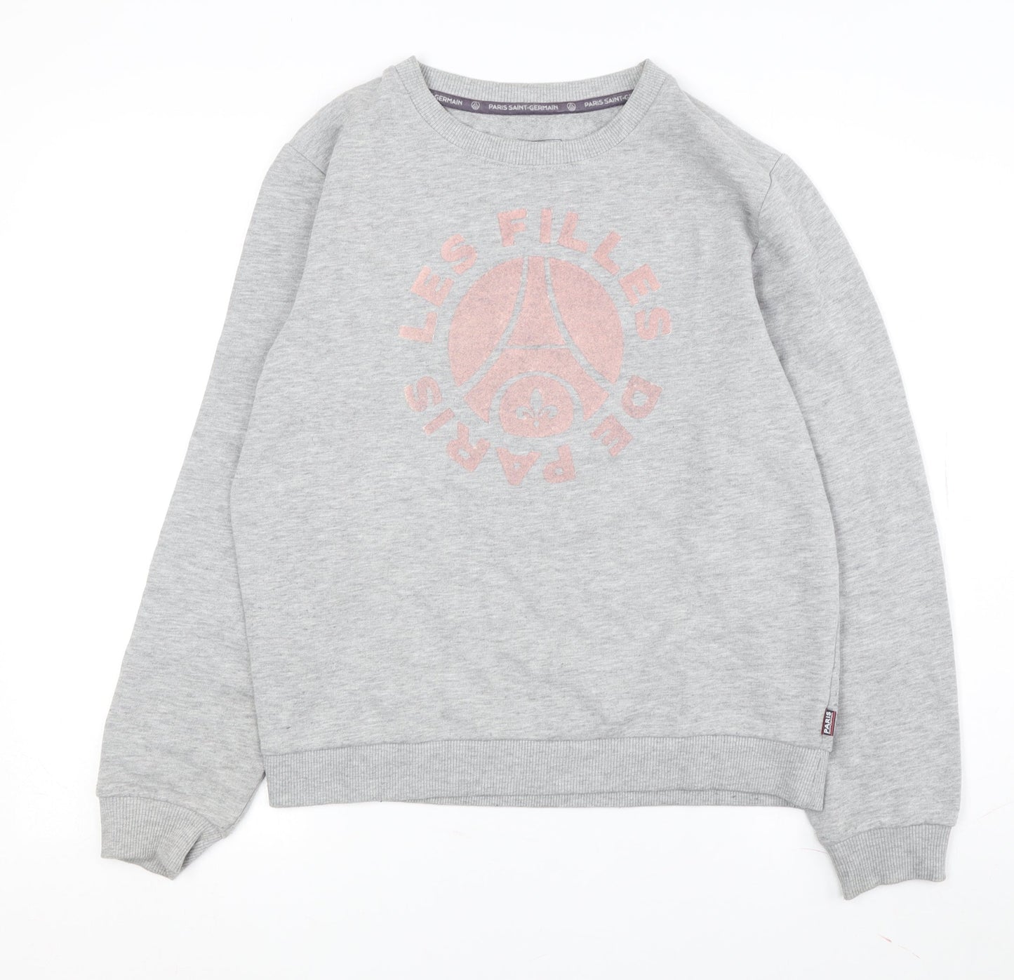 Paris Saint-Germain Grey Unisex Logo Sweatshirt M Pullover