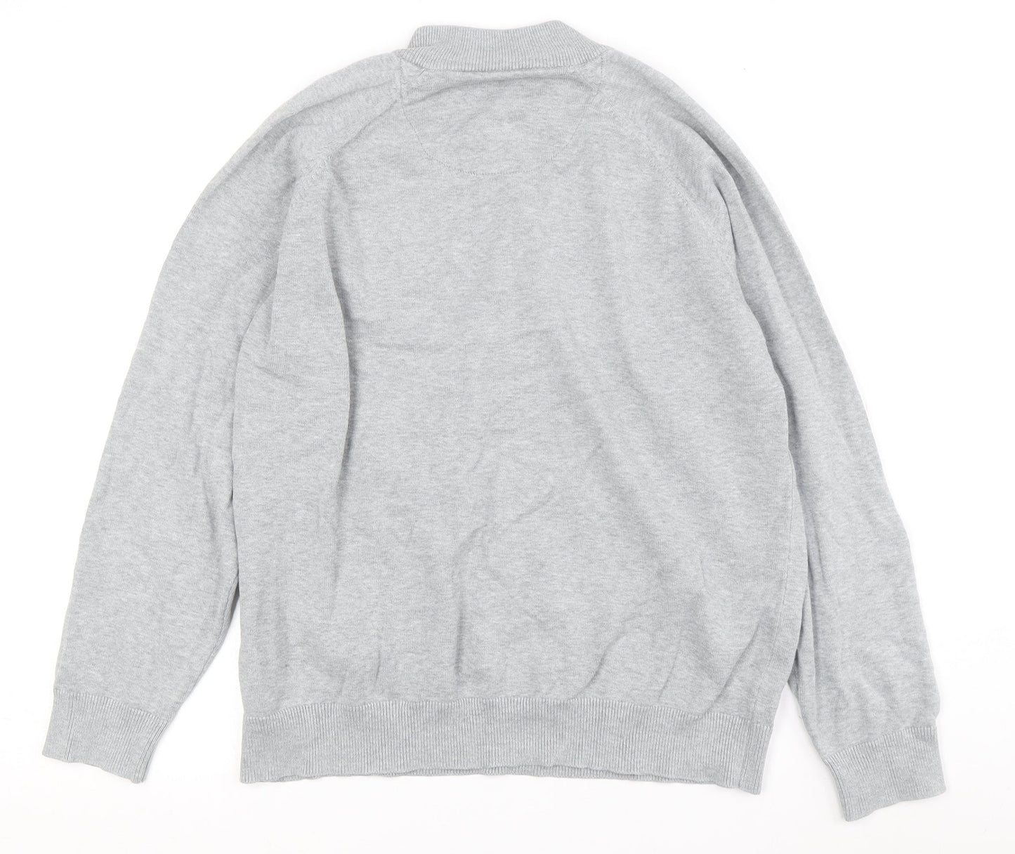Marks and Spencer Men’s Grey Henley Jumper L