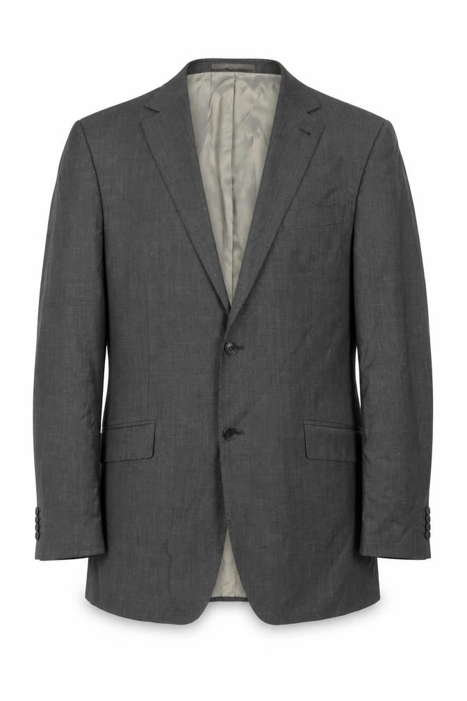 Balmain Homme Grey Blazer, Long, Men's Size 42L