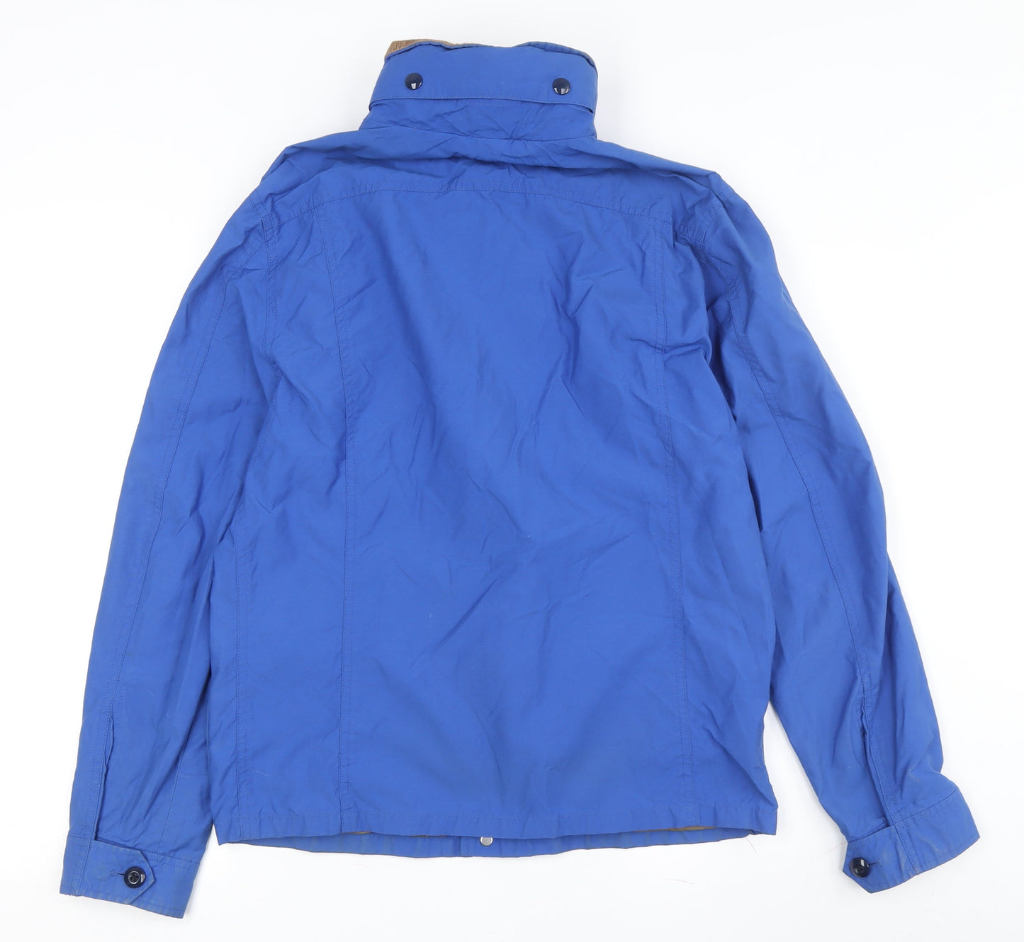 J.Crew Men's Blue Military Jacket, S, Lined, Button-Up