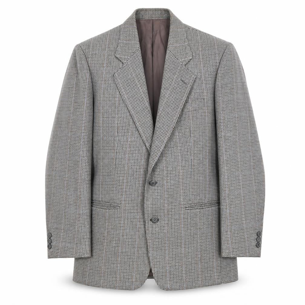 Brook Taverner Men's Grey Check Blazer, Size 38, Good Condition