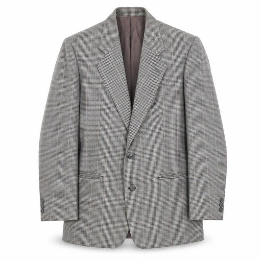 Brook Taverner Men's Grey Check Blazer, Size 38, Good Condition