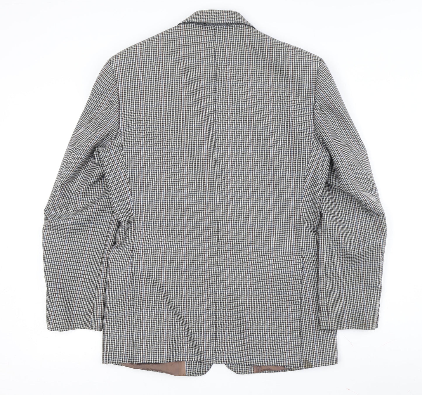 Brook Taverner Men's Grey Check Blazer, Size 38, Good Condition
