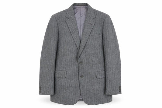 Chester Barrie Men's Grey Herringbone Blazer Size 44R