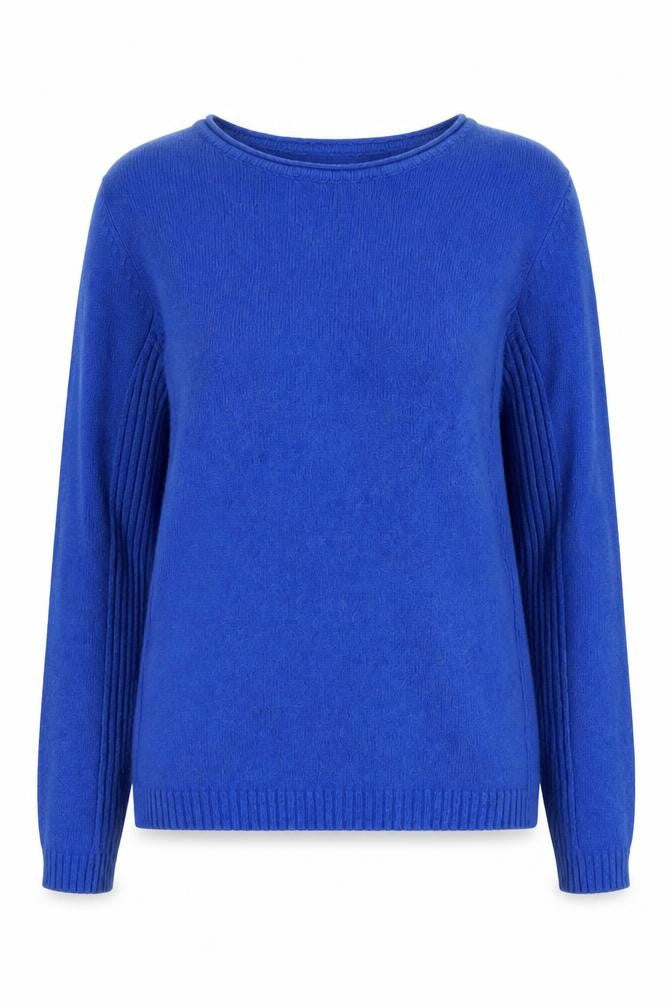 Isle Women's Blue Jumper, Size S, Round Neck