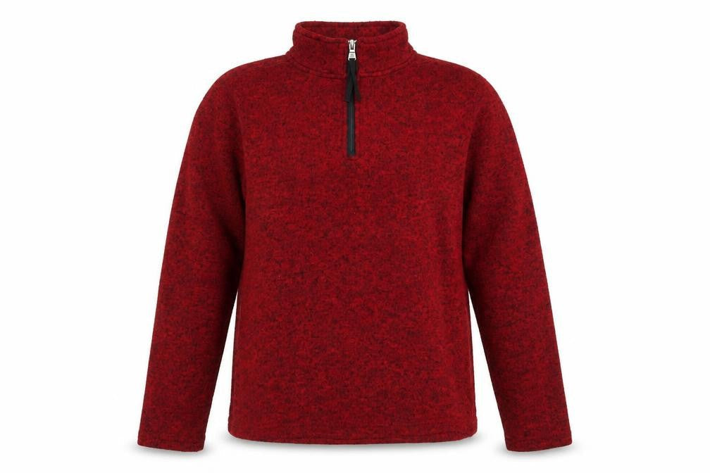 TOG24 Women's Red Henley Fleece Sweatshirt M