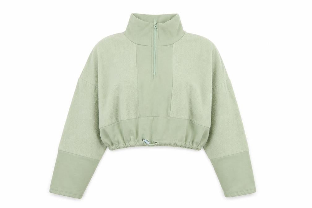 Topshop Women’s Green Pullover Sweatshirt Size S