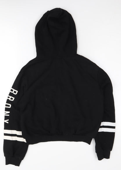 H&M Womens Black Hoodie S Brooklyn Logo Pullover Casual