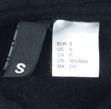 H&M Womens Black Hoodie S Brooklyn Logo Pullover Casual