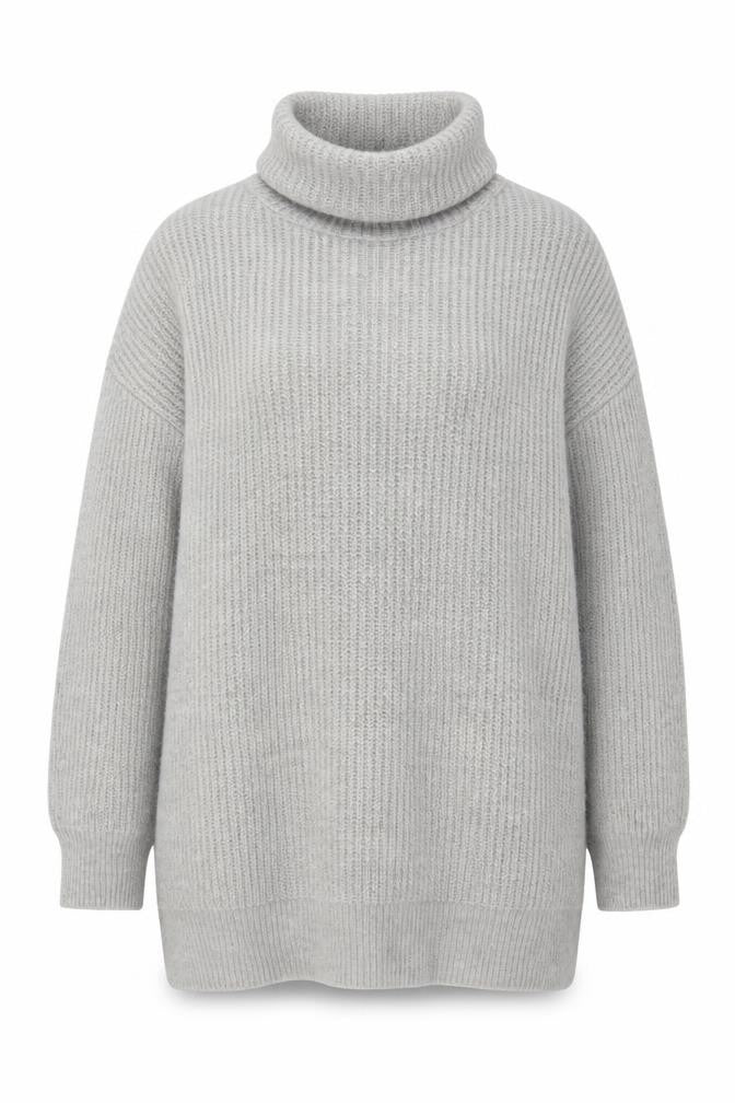 Stradivarius Grey Cowl Neck Women's Pullover Jumper