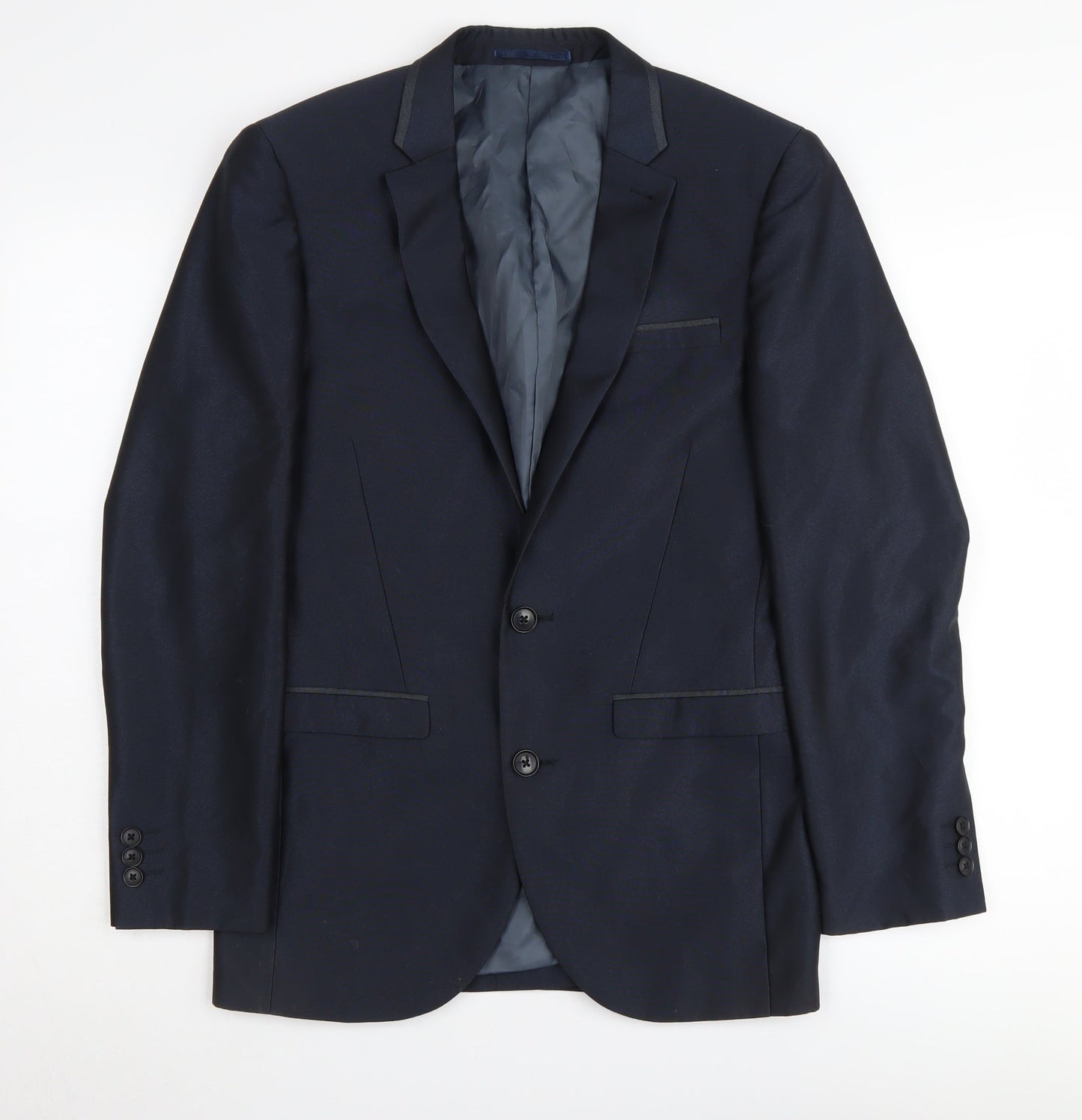 Next Men's Blue Slim Blazer, 36S, Formal