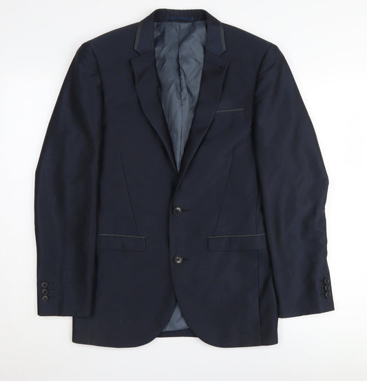 Next Men's Blue Slim Blazer, 36S, Formal